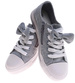 Szare dziewczęce trampki z kokardą /B4-2 16783 T184/