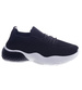 Elastyczne czarne buty sportowe /C7-2 13248 S234/
