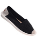 Wsuwane baleriny czarne espadryle /A10-1 18726 T188/
