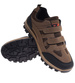 Buty trekkingowe na rzepy Brązowe /E3-3 18205 T386/