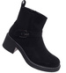 Botki damskie na grubym niskim obcasie /G9-3 18243 W424/