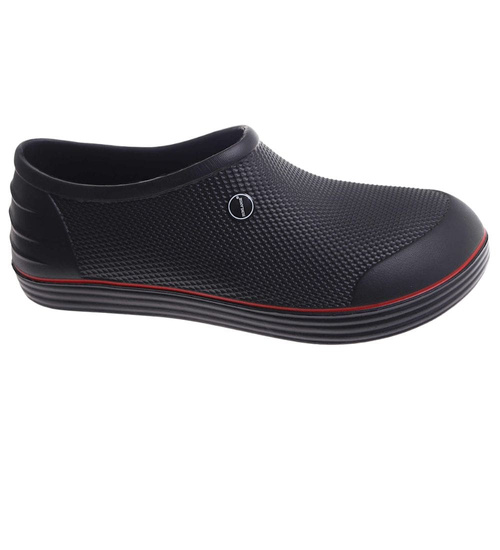 Czarno czerwone męskie kalosze piankowe /E8-1 17794  T18-45 +h2/