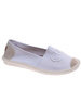 Wsuwane baleriny białe espadryle /E3-2 18725 T188/