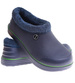 Granatowe krótkie kalosze piankowe z futerkiem /E9-1 17072  T291/