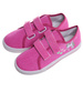 Fuksjowe tenisówki dla dziewczynki na rzepy /E6-1 18109 T189/