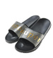 Gumowe damskie klapki na lato Czarne /A3-1 8916 S197/