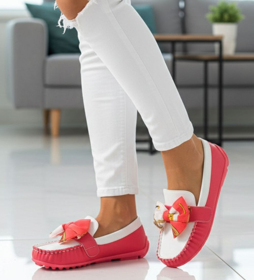 Casualowe półbuty dziewczęce Czerwone /G5-2 8136 S191/