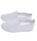 Białe damskie tenisówki slip on /L3-2 18804 W137/