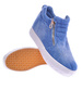 Jeansowe niebieskie trampki n niskim koturnie /G2-3 12422 T292/