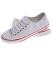 Klasyczne białe trampki sznurowane /G1-3 17978 T154/