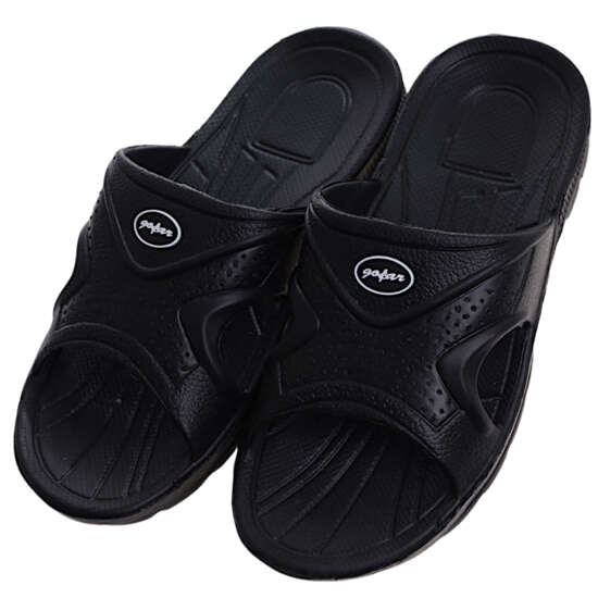 Basenowe klapki męskie CZARNE /A9-1 11727 T195/