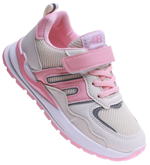 Różowe dziewczęce buty sportowe sneakersy /G11-2 17234 T289/