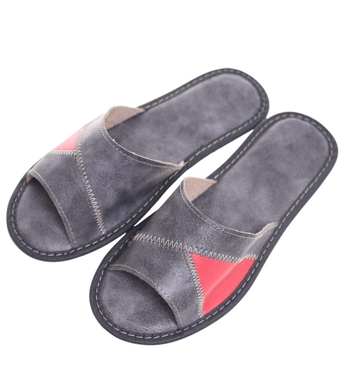 Szare klapki domowe /A4-1 10928 S195/