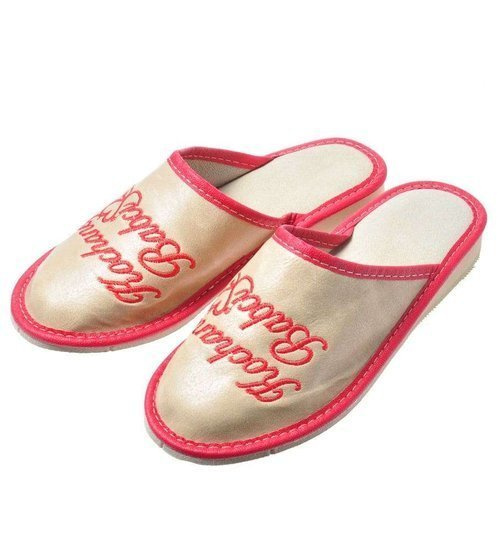 Skórzane kapcie PREZENT na Dzień Babci /E2-1 7377 S196/ Skórzane kapcie PREZENT na Dzień Babci /E2-1 7377 S196/