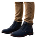 Ocieplane zimowe botki męskie Granatowe /D5-1 18458 T389/