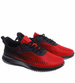 Czerwono czarne sznurowane męskie buty sportowe /G1-3 16554 T433/
