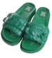 Plażowe zielone klapki damskie /G7-2 17884 S098/