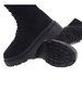 Zamszowe sznurowane botki glany Czarne /D8-3 18527 T499/