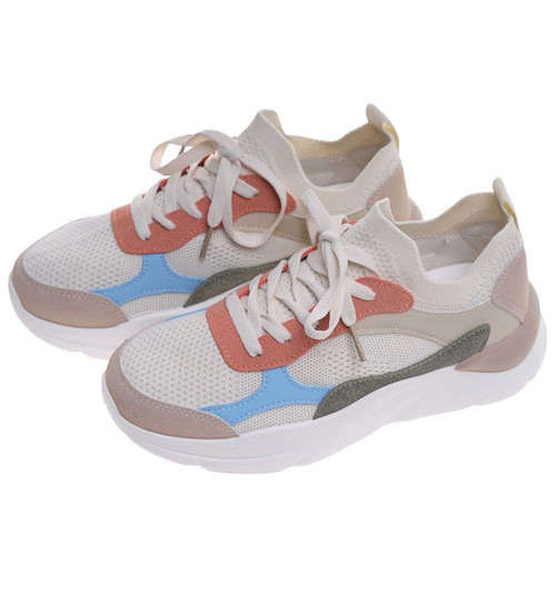 Kolorowe wsuwane sneakersy buty sportowe /F1-3 8767 W231