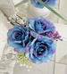 Flower box- niebieskie róże na prezent /FL35 M122/