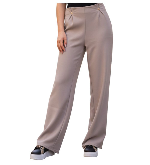 Jasno szare wizytowe spodnie damskie /H2 UB885 G/