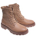 Sznurowane ocieplane botki trapery Khaki /F1-3 18255 W430/