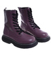 Fioletowe botki trapery na platformie /G12-3 18082 T235/