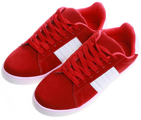 Czerwone klasyczne tenisówki halówki chłopięce /G8-2 17415 T232/