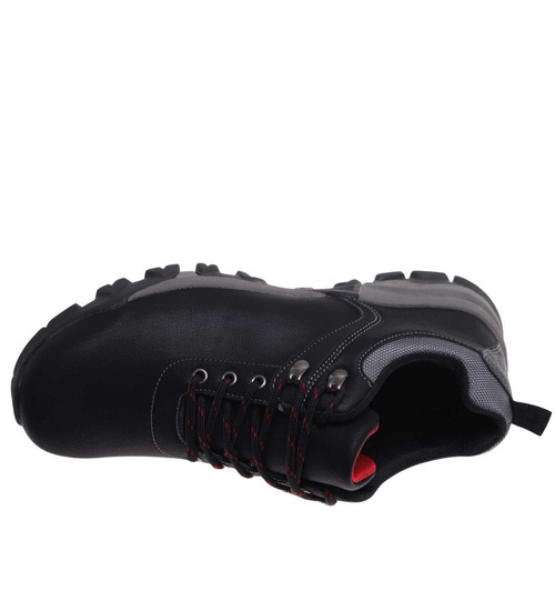 Czarne męskie buty trekkingowe /E5-2 18200 T405/