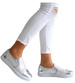 Wsuwane srebrne trampki slip on /C3-2 12508 T2/