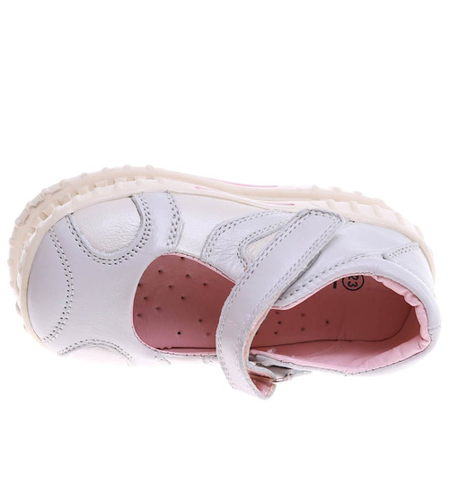 Szare dziecięce półbuty zapinane na rzepy /D7-2 4957 T098/