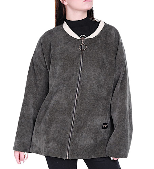 Rozpinana ciemno zielona bluza damska /H UB800 S331/