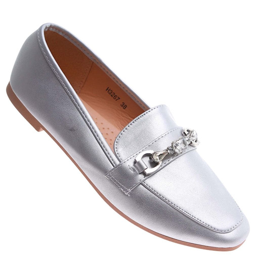 Wsuwane srebrne baleriny lordsy /A9-3 17500 W132/