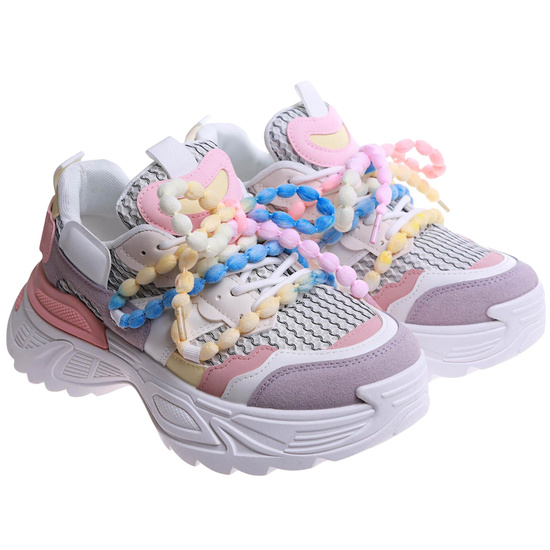 Kolorowe buty sportowe Seastar na platformie /C5-1 17346 S589/