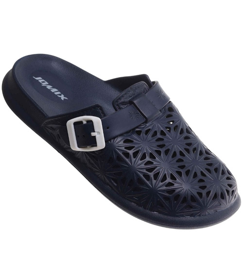 Klapki damskie Ażurowe buty na plażę Granatowe /H2 17854 G008/