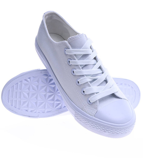 Klasyczne białe trampki damskie /F1-3 14503 S234/