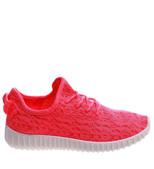 Lekkie damskie buty sportowe Fuksja /D6-3 12305 T192/