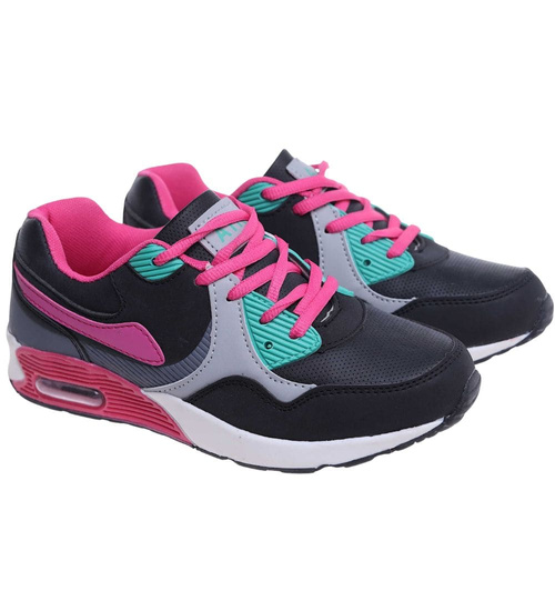 Sznurowane dziewczęce buty sportowe BL-Wat-Turq /B4-2 18129 T292/