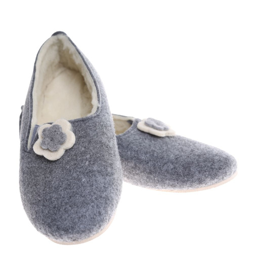 Filcowe kapcie damskie z wełną ost477