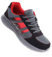 Wiązane czarno czerwone buty sportowe /B3-1 18039 T299/