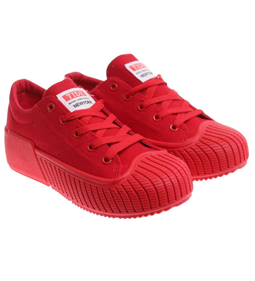 Czerwone trampki damskie Seastar OST449