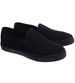 Czarne wsuwane męskie trampki slip on z tkaniny /A1-2 18148 T285/