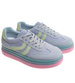 Niebieskie wiązane sneakersy buty sportowe /A3-2 17881 T688