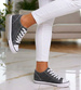 Czarne wiązane trampki sneakersy na niskim koturnie /A6-2 13519 T038/
