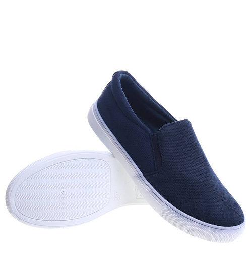 Wsuwane granatowe trampki slip on /D6-2 13610 S171/