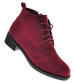 Bordowe botki damskie z wiązaniami /D8-2 9627 S491/