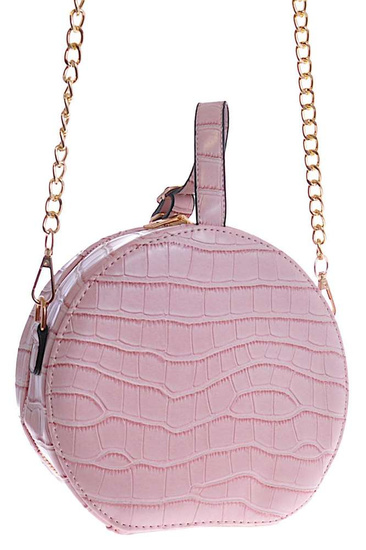 Mała torebka usztywniana Różowa /H2-K47 TB131 S169/