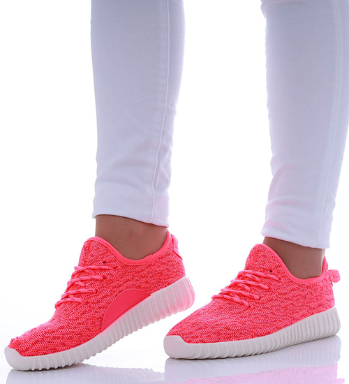 Lekkie damskie buty sportowe Fuksja /D6-3 12305 T192/