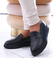 Wsuwane loafersy damskie na płaskim obcasie /E8-3 13678 T339/