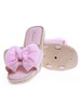Różowe klapki dla dziewczynki kokarda /F5-1 14590 T198/